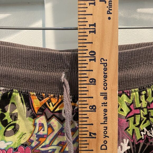 Disney Parks Mickey Pajama Pants Womens Large Lounge Stretch Graffiti - Picture 13 of 16